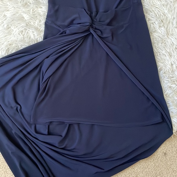 Charlotte Russe Navy Blue Asymmetrical Dress - Picture 2 of 6